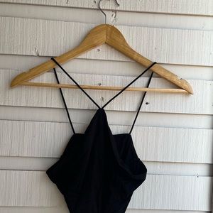Diamond shape halter top